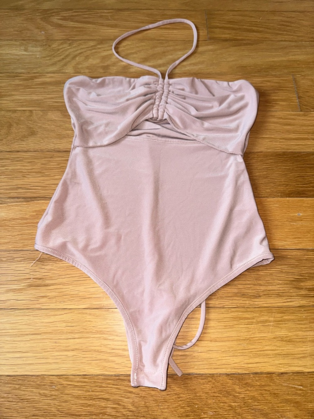 Light Pink Cutout Bodysuit